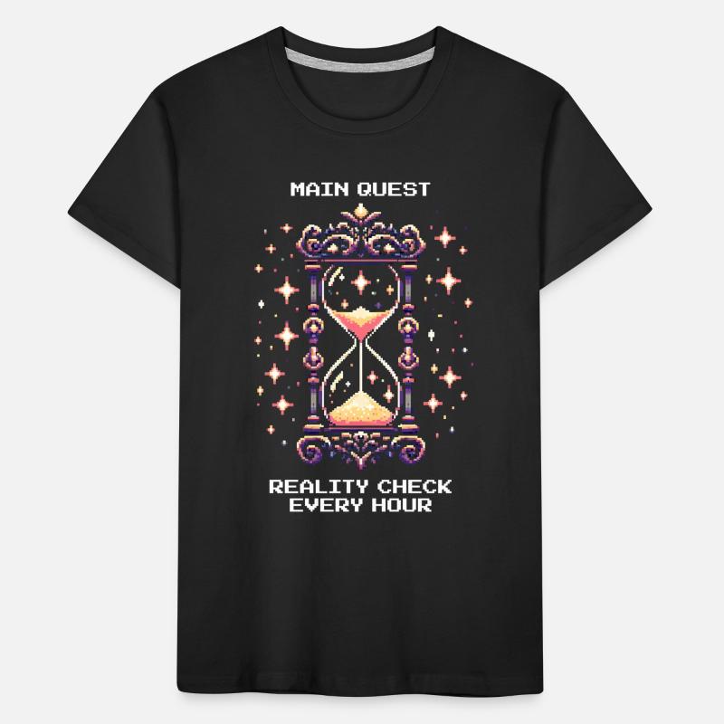 Main Quest: Hourly Reality Check | Lucid dream Kids' Premium Organic T-Shirt