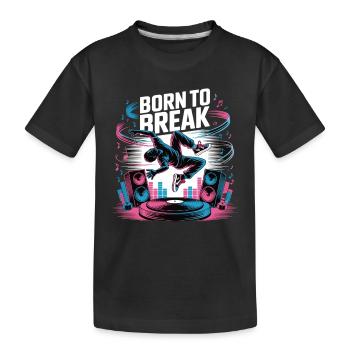 Streetdance Beat – Urban DJ Music Design - T-shirt bio Premium Enfant - noir - Devant
