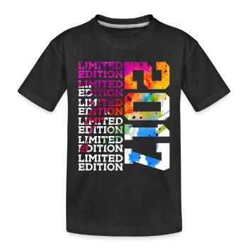 ÉDITION LIMITÉE 2017 9 ANS 9E ANNIVERSAIRE - T-shirt bio Premium Enfant - noir - Devant