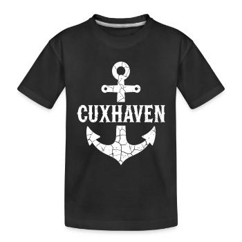 Ancré Cuxhaven Mer du Nord - T-shirt bio Premium Enfant - noir - Devant