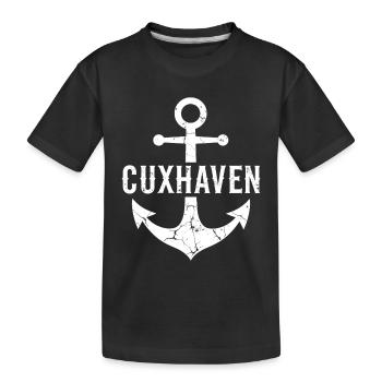 Ancré Cuxhaven Mer du Nord - T-shirt bio Premium Enfant - noir - Devant