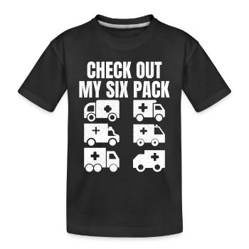 Découvrez mon pack de six - T-shirt bio Premium Enfant - noir - Devant