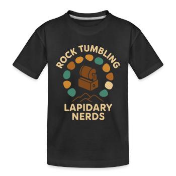 Rock Tumbling Lapidary Nerds - T-shirt bio Premium Enfant - noir - Devant