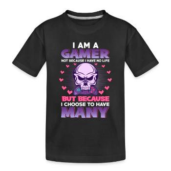 Jeu - T-shirt bio Premium Enfant - noir - Devant