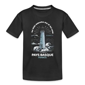 Baskenland Der schönste Ort der Welt Pride - Kinder Premium Bio T-Shirt - Schwarz - Vorne
