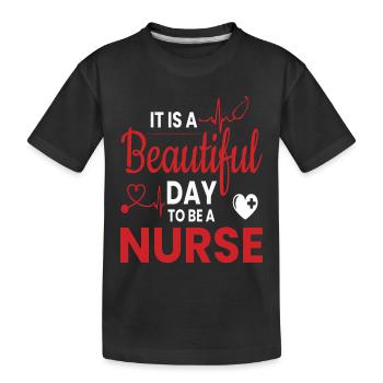 infirmier - T-shirt bio Premium Enfant - noir - Devant