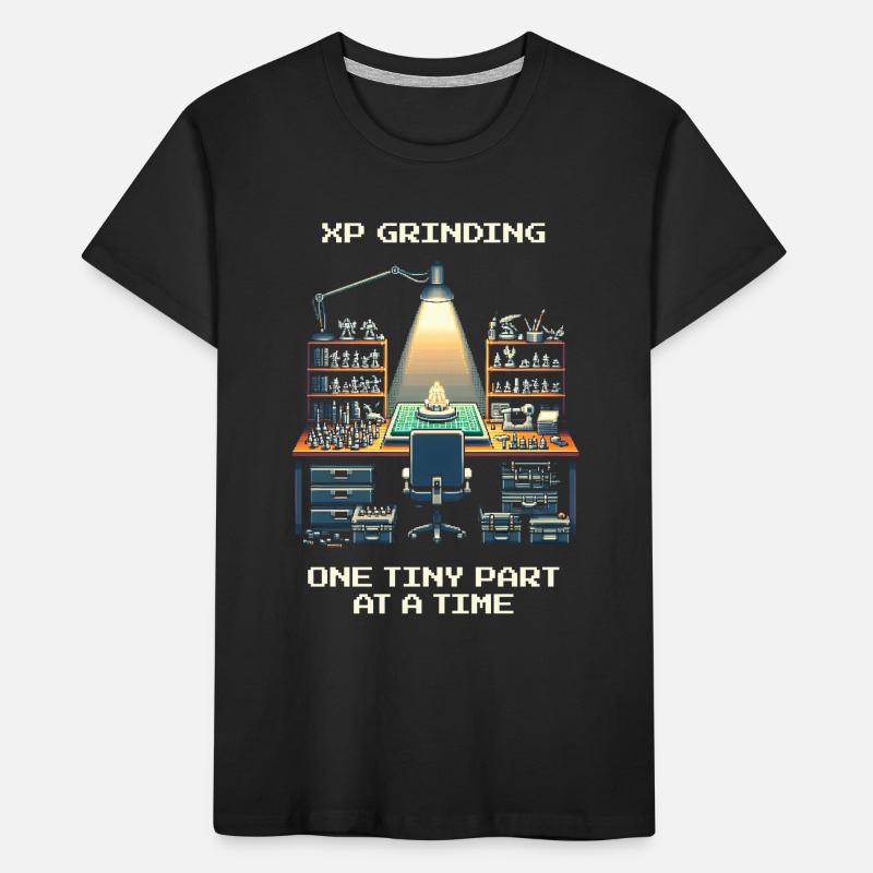 XP Grind: One Part at a Time | Model making Kids' Premium Organic T-Shirt