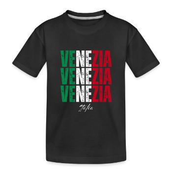 Venise Italie, j’adore Venise - T-shirt bio Premium Enfant - noir - Devant