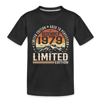 Dezember 1979 - Kinder Premium Bio T-Shirt - Schwarz - Vorne