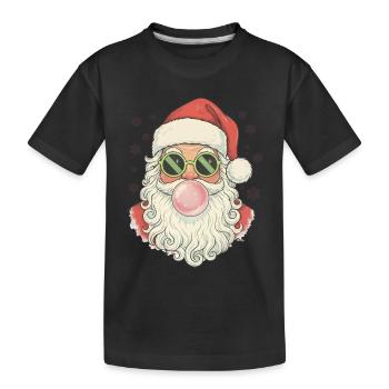 Gomme à mâcher du Père Noël - T-shirt bio Premium Enfant - noir - Devant