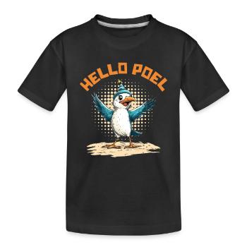 Mer Baltique Vacances MOIN POEL Souvenier Drôle - T-shirt bio Premium Enfant - noir - Devant
