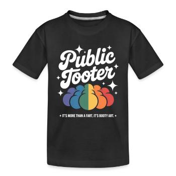 Colorful Poop Artwork - Kids' Premium Organic T-Shirt - black - Front