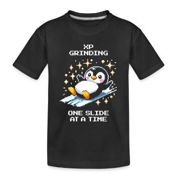 Broyage XP | Diapositive Niveau Humour - T-shirt bio Premium Enfant - noir - Devant