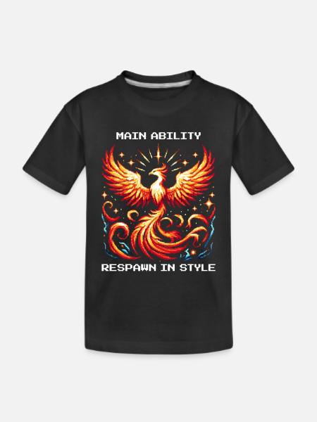 Capacité principale : Réapparaître avec style | Phénix - T-shirt bio Premium Enfant - noir