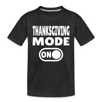 Mode Thanksgiving activé - T-shirt bio Premium Enfant - noir - Devant