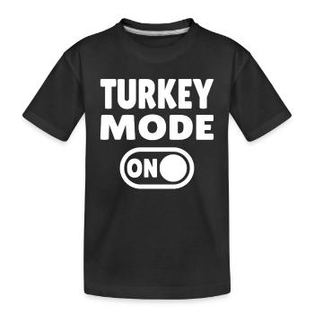 Mode dinde activé - T-shirt bio Premium Enfant - noir - Devant