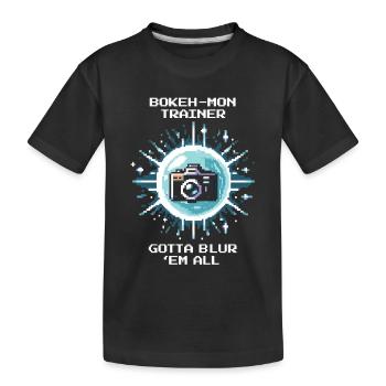 Bokeh Pro | Photographie Bokeh Flou - T-shirt bio Premium Enfant - noir - Devant
