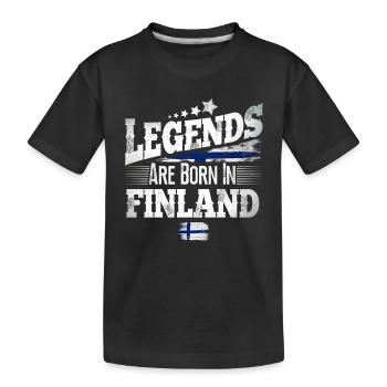Finlande - T-shirt bio Premium Enfant - noir - Devant