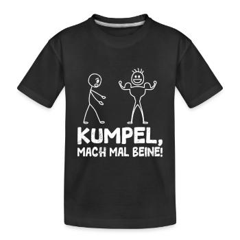 Figurine allumette TRAIN LEGS Fun - T-shirt bio Premium Enfant - noir - Devant