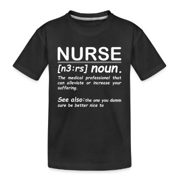 infirmier - T-shirt bio Premium Enfant - noir - Devant