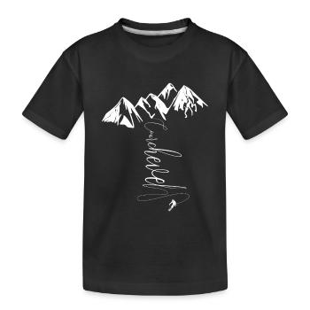Courchevel Ski Luxe 3 Vallées Savoie Station Luxe - T-shirt bio Premium Enfant - noir - Devant
