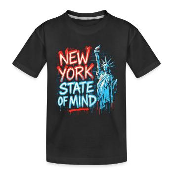 New York State of Mind – Graffiti Street Art Look - Kids' Premium Organic T-Shirt - black - Front