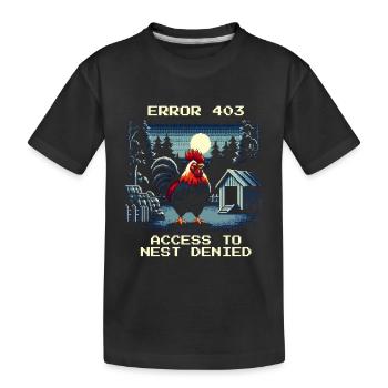 Accès refusé | Erreur Nest 403 - T-shirt bio Premium Enfant - noir - Devant