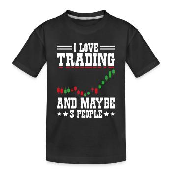 Bourse Crypto Trader Boursier Investisseur - T-shirt bio Premium Enfant - noir - Devant