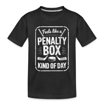 Dicton de la Journée du hockey sur glace : Penalty Box Kind of Day - T-shirt bio Premium Enfant - noir - Devant