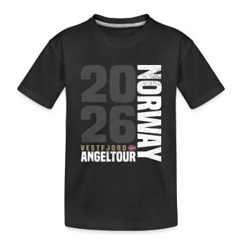 Vestfjord Fishing Trip Norway 2026 - Kids' Premium Organic T-Shirt - black - Front