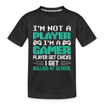 Jeu - T-shirt bio Premium Enfant - noir - Devant