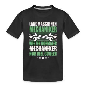 Mécanicien de machines agricoles - T-shirt bio Premium Enfant - noir - Devant