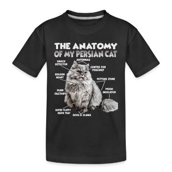 Persian Cat T | Persian Cat Cats Persian Cats - Kids' Premium Organic T-Shirt - black - Front