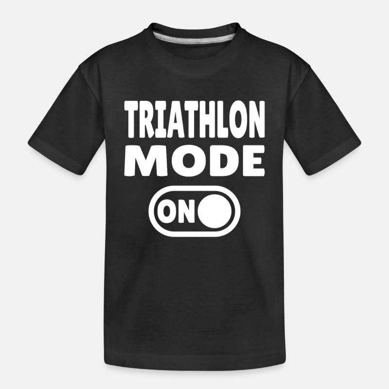 Mode triathlon ACTIVÉ - Course cycliste de natation - T-shirt bio Premium Enfant - noir