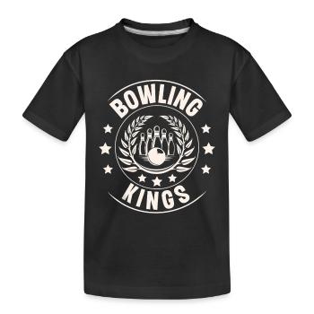 Bowling - T-shirt bio Premium Enfant - noir - Devant
