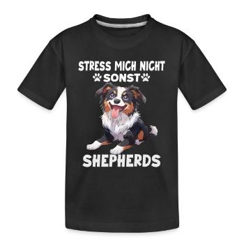 Berger australien T Dog Keeper Australie - T-shirt bio Premium Enfant - noir - Devant