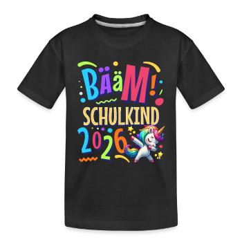 Bääm Écolier 2026 - T-shirt bio Premium Enfant - noir - Devant