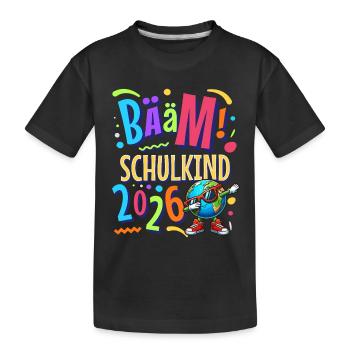 Bääm Écolier 2026 - T-shirt bio Premium Enfant - noir - Devant