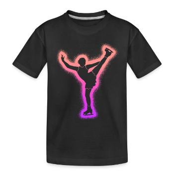 Patineuse artistique Fille patineuse artistique Patinage artistique - T-shirt bio Premium Enfant - noir - Devant