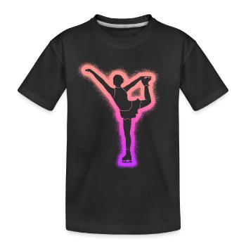 Patineuse artistique Patinage artistique Femmes patinage artistique - T-shirt bio Premium Enfant - noir - Devant