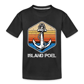 Vacances en mer Baltique ÎLE DE POEL Souvenirs Drôles - T-shirt bio Premium Enfant - noir - Devant
