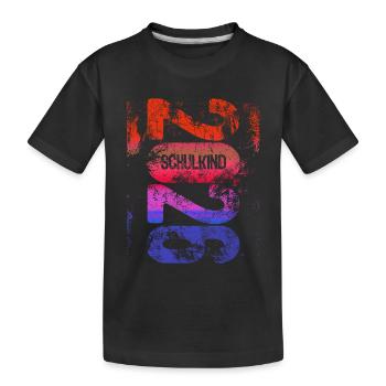 School Child 2026 - School Enrollment - First Grade - Kids' Premium Organic T-Shirt - black - Front