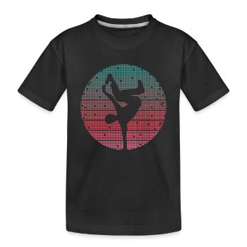 Breakdance Danse Breakdancer Breakdancer Rétro Breakdancer - T-shirt bio Premium Enfant - noir - Devant