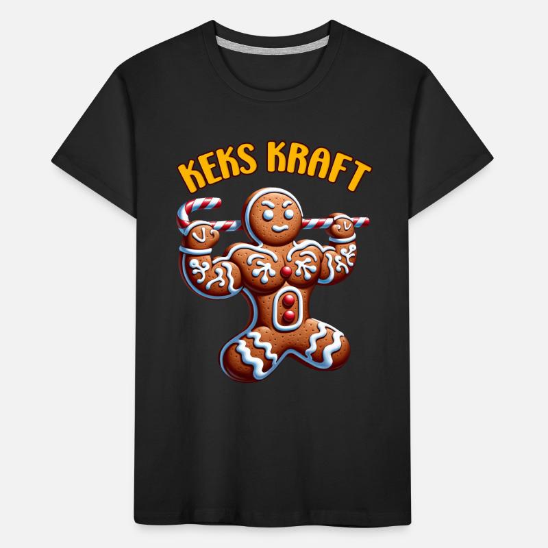 Amusement de force de force de Noël T-shirt bio Premium Enfant