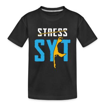 Sylt STRESS SYLT Vacances en mer du Nord Plaisir - T-shirt bio Premium Enfant - noir - Devant
