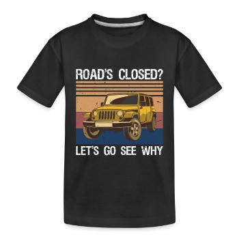 Voiture tout-terrain Dad Tout-terrain - T-shirt bio Premium Enfant - noir - Devant