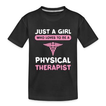 Physiothérapeute Pinke Leidenschaft - T-shirt bio Premium Enfant - noir - Devant