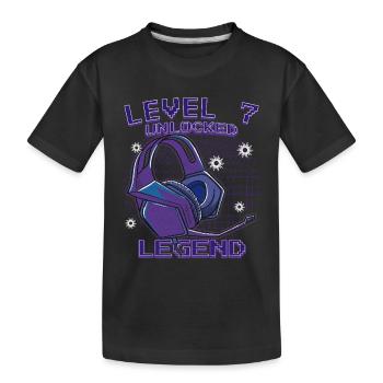 Casques Level Déverrouillés Neon - T-shirt bio Premium Enfant - noir - Devant