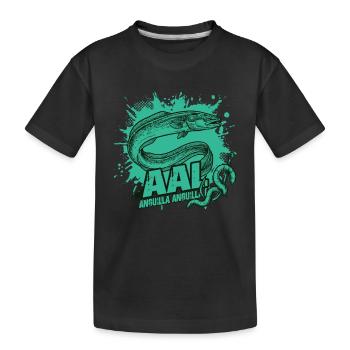 Eel – The Hunter of the Night - Kids' Premium Organic T-Shirt - black - Front