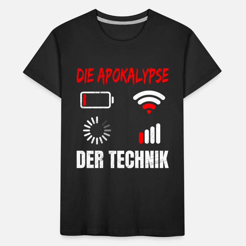 Coder DIE APOKALYPSE DER TECHNIK LUSTIG Kinder Premium Bio T-Shirt
